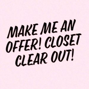 Closet clear out!
